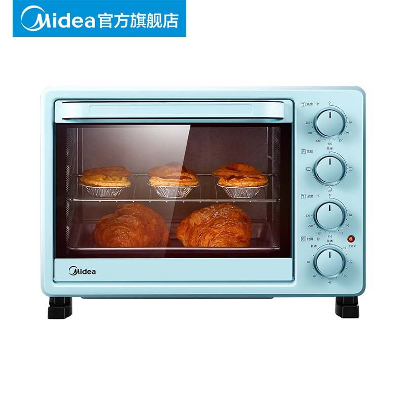 美的烤箱家用电烤箱25升迷小型独立控温蛋糕烘焙专用一体机2531 - 图0