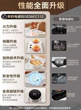 【全息旋钮】美的嵌入电磁炉双灶