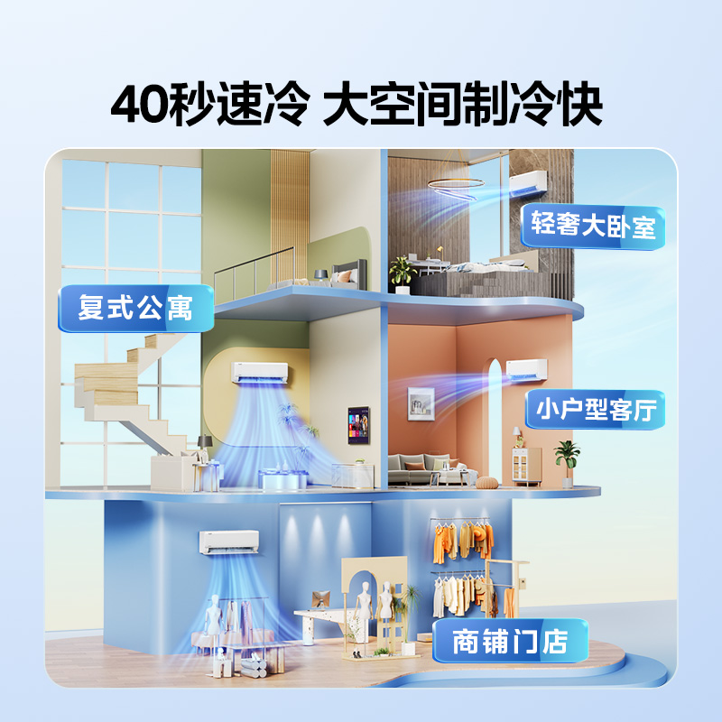 One-level inverter air conditioner 2 hp Midea cool energy saving