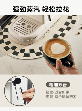 美的家用小型意式胶囊咖啡机两用