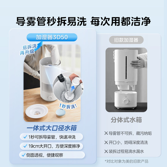 Midea Zinc Ion Antibacterial Removable Washing Humidifier 3D50