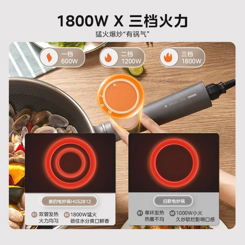 Midea Buhuaxin Electric Wok Homevuntian Multifunctional Fring Pot Hot Pot Pot Pot