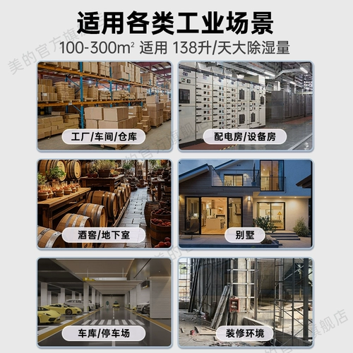 Midea Industrial 138L осушитель воздуха для виллы, подвала, осушения, склада, мастерской, влагопоглощающего насоса, давление обратно в Наньтянь 138GY