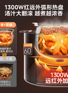 Midea/美的双0氟内胆5L电压力锅