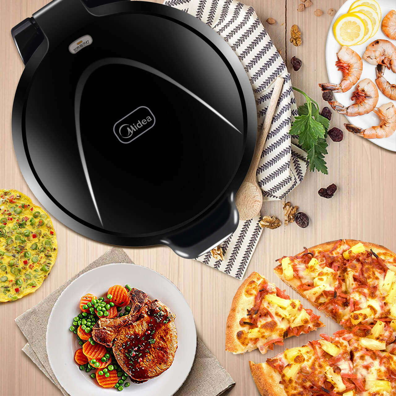 midea /美的jhn30f正品家用电饼铛 美的电饼铛/可丽饼机/薄饼机