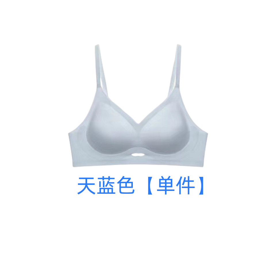 无痕夏季内衣女士小胸聚拢薄款无钢圈收副乳防下垂学生运动文胸罩 - 图3