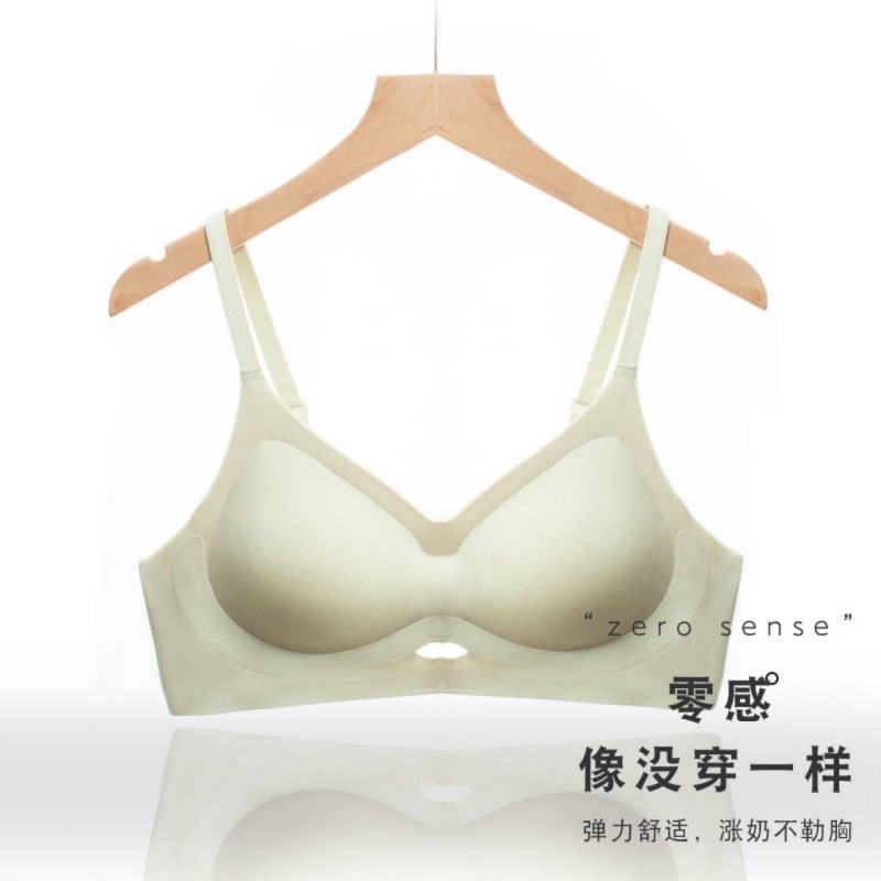 无痕夏季内衣女士小胸聚拢薄款无钢圈收副乳防下垂学生运动文胸罩 - 图2