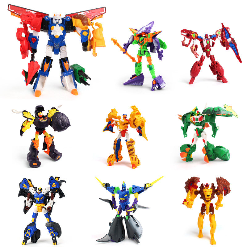 卡宝银鲨三合体新款恐龙咖宝车神变形玩具动物儿童新版剑龙霸王龙