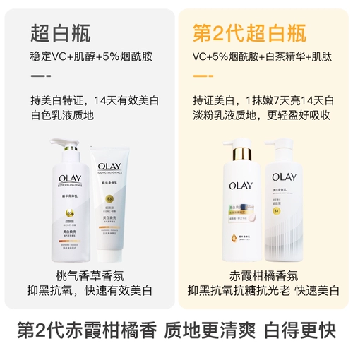 Olay, осветляющая эссенция содержит никотиновую кислоту, летний демисезонный крем для тела для всего тела