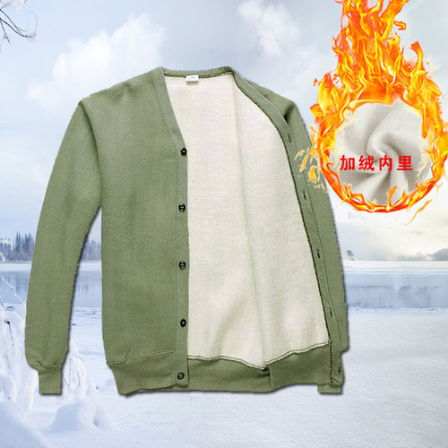 绒衣绒裤抓绒衣87式老式矿工加绒秋衣秋裤中老年户外保暖劳保棉服 - 图2