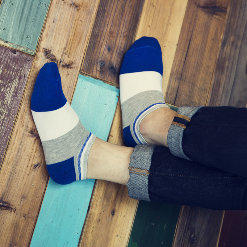 男士短筒夏天透气低帮纯棉低腰船袜 美人郎短袜/打底袜/丝袜/美腿袜