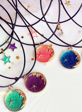 七彩纯手工双层星空系列项链颈链