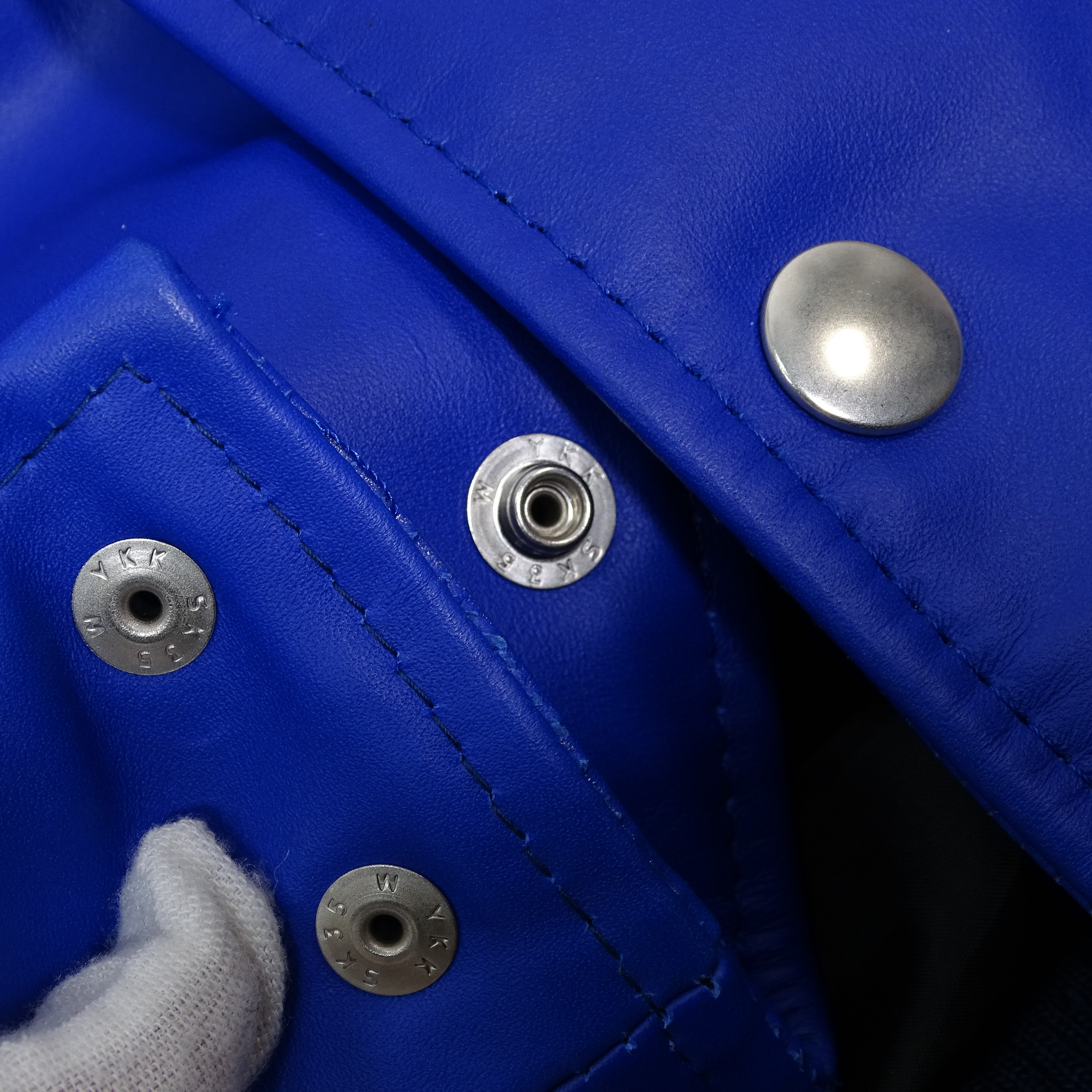 仅88件【新春福利】刺绣徽章多标棒球服头层牛皮真皮衣男女 - 图0