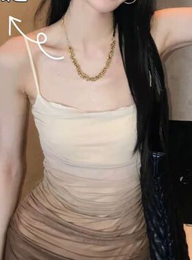 欧阳同款玛瑙做旧金属项链女小众设计轻奢气质锁骨链2025新款爆款