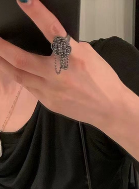 区区欧阳藤蔓珠开口戒指