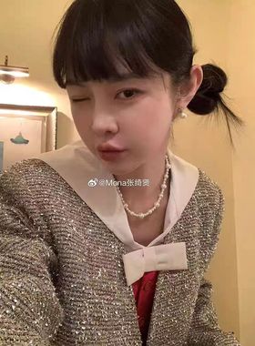 MONA张绮贤同款天然淡水珍珠项链