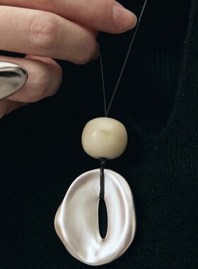 小众设计长款毛衣链简约时尚