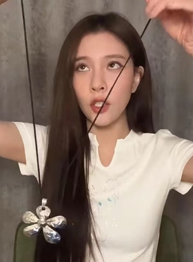 韩版ins风夸张大花朵项链