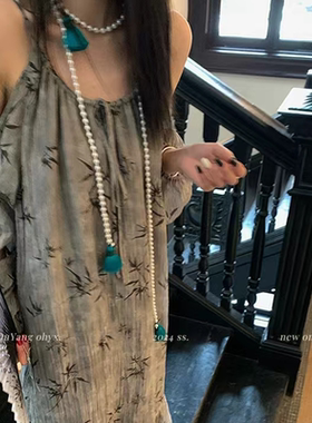 欧阳珍珠流苏项链新中式国风