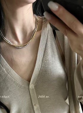 网红欧阳同款轻奢项链女小众高级感锁骨链2026新款冷淡风颈链潮