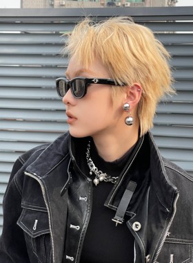 高级感gm猫眼墨镜时髦辣妹潮眼镜