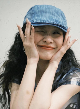 千禧感辣妹金靖同款牛仔前进帽女