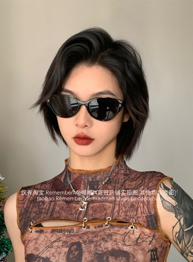 潮流辣妹都在戴的玳瑁茶色墨镜女