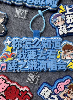 薛之谦周边应援物包挂件你怎么知道我要去看演唱会物料不织布挂件