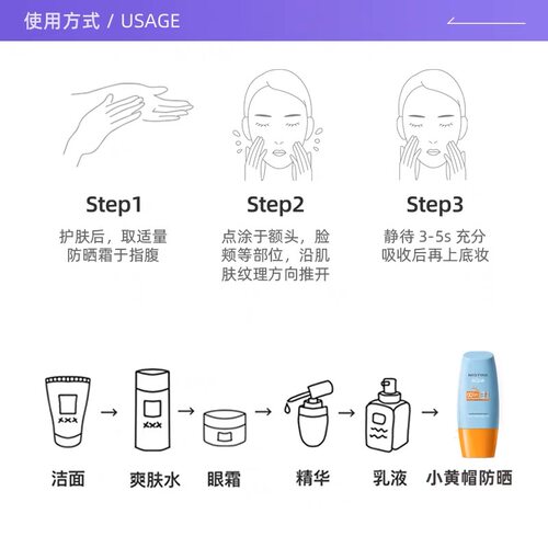 泰国正品Mistine小黄帽防晒霜面部乳清爽不油腻防汗隔离泰版40ml-图2