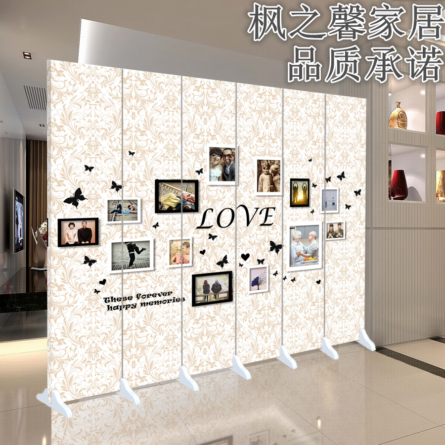 屏风隔断时尚玄关客厅卧室折屏办公酒店布艺屏风欧式简约风格 屏风隔断时尚玄关客厅卧室折屏办公酒店布艺屏风欧式简约风格