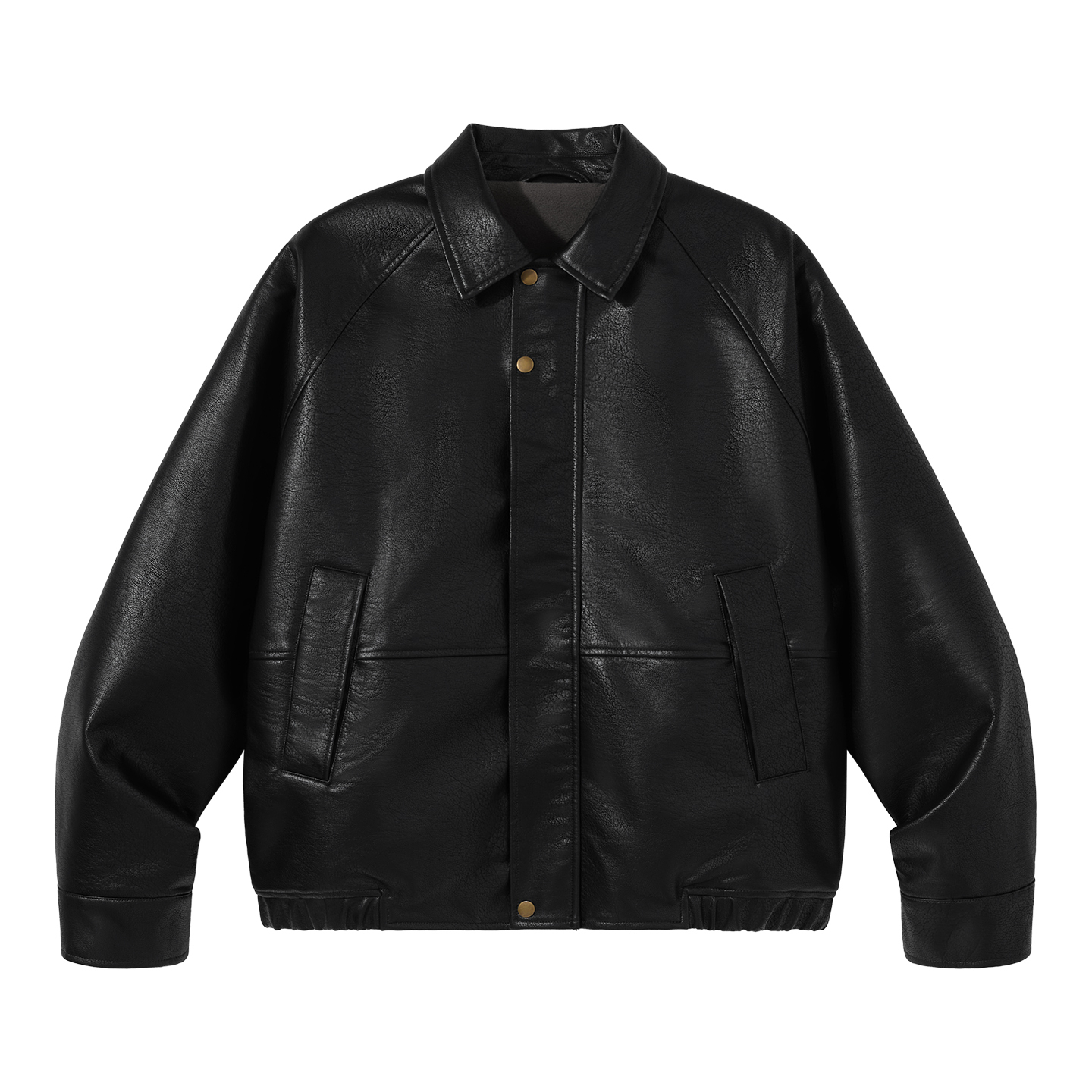 PSO Brand男装女装【极简风】AC风摇粒绒皮衣宽松拉链外套潮牌冬 - 图3