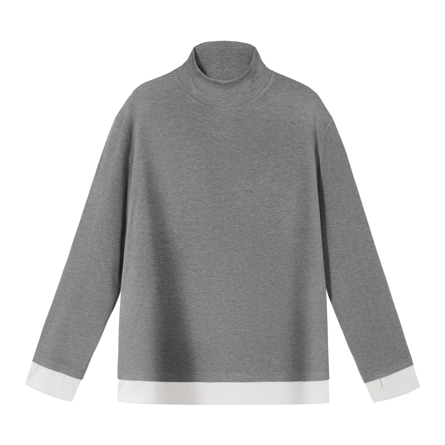 PSO Brand男装女装假两件撞色圆领长袖内搭打底衫保暖针织上衣,淘宝优惠券,粉丝福利购,淘宝优惠卷