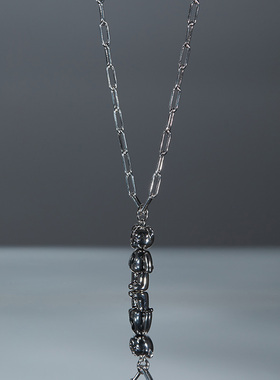 psobrand小熊银项链吊坠男配饰