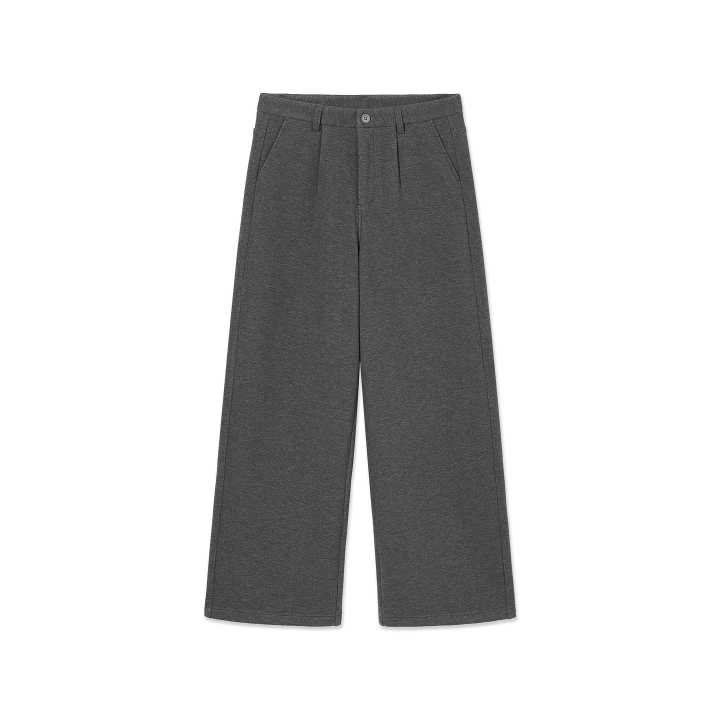 PSO Brand男装女装【加绒保暖】摇粒绒西装裤宽松阔腿直筒长裤潮 - 图3