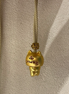 今饰有约捉迷藏小猫吊坠项链