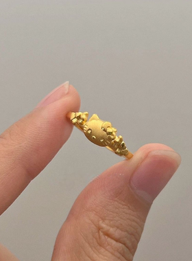 今饰有约可爱HelloKitty戒指女