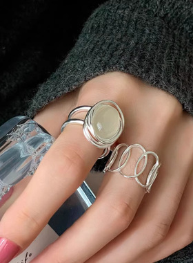 今饰有约女纯银简约戒指