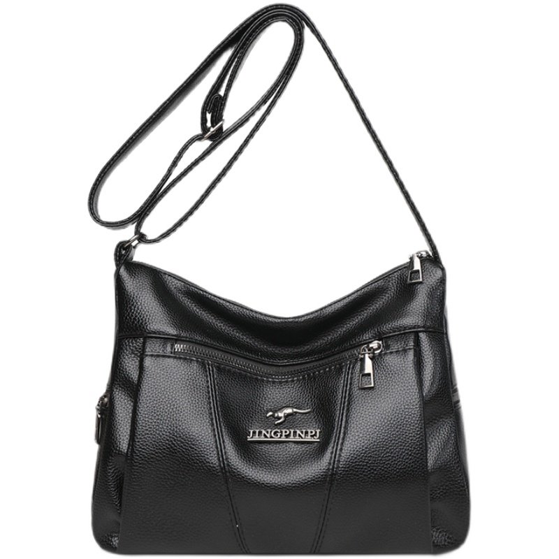 包包女2025新款潮单肩包多层拉链大容量时尚斜挎包软皮中年妈妈包,淘宝优惠券,粉丝福利购,淘宝优惠卷