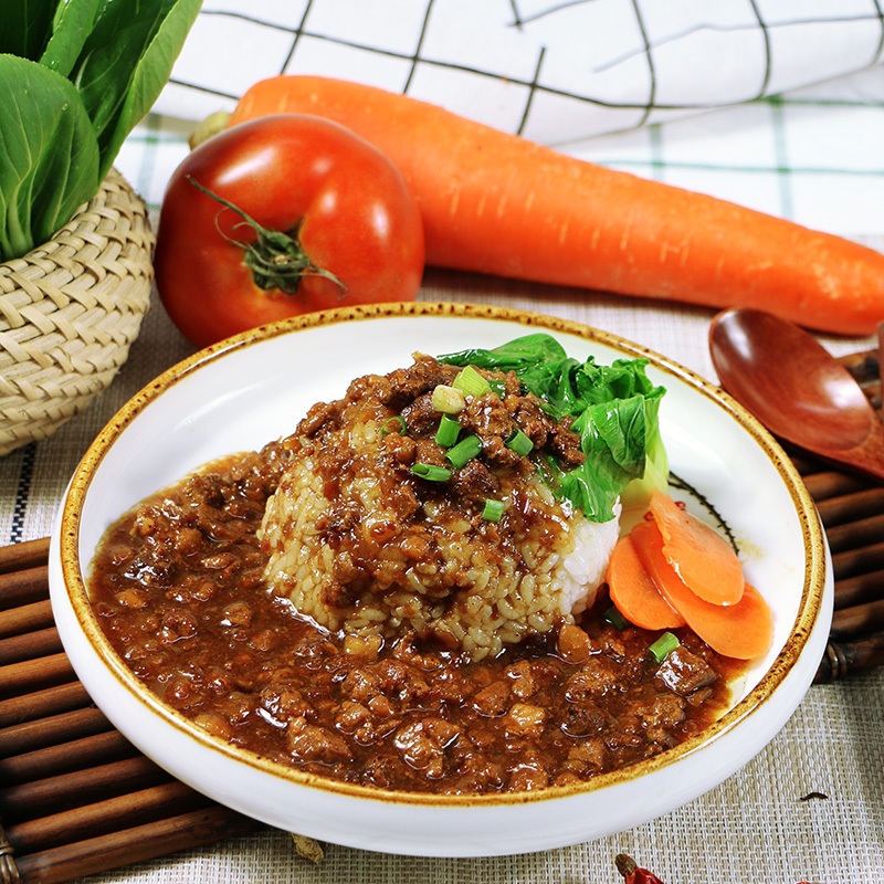 台湾风味肉燥拌面拌饭必选卤肉酱商用快餐料理包独立包装加热即食 - 图3