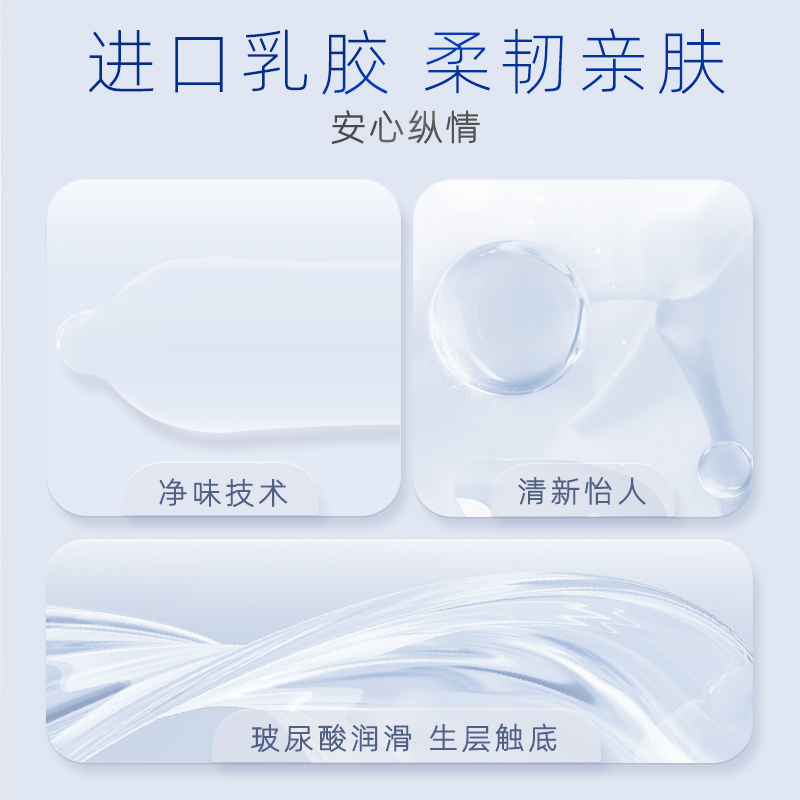 名流玻尿酸超薄避孕套裸入安全套男女专用情趣颗粒正品官方旗舰店 - 图0