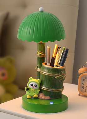 创意可爱熊猫台灯摆件生日礼物