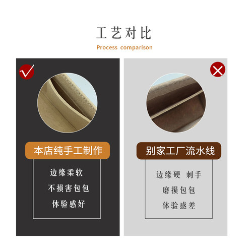 适用lv croissant中号丹宁可颂包豌豆内胆包中包撑收纳袋内衬分隔 - 图2