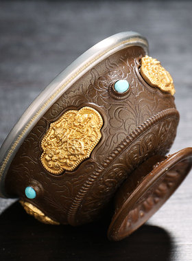 慧宝雕花铜制贴片供佛用品