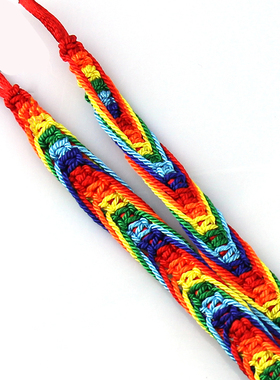 金刚结手链藏式五彩手工编织手链