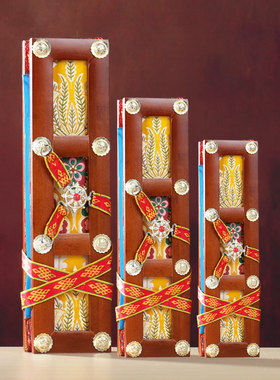 家居用品檀木书夹念书长型书架诵读实木护书夹家居办公随身保护夹