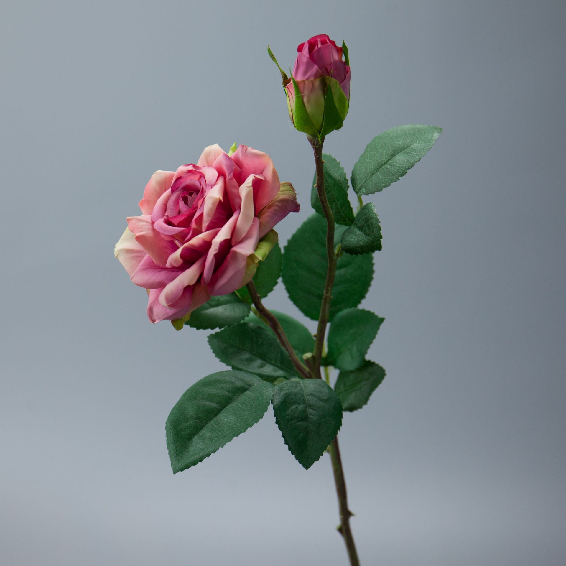 手感保湿玫瑰花仿真花束绢花客厅餐桌装饰花单支花艺插花假花婚庆 - 图0