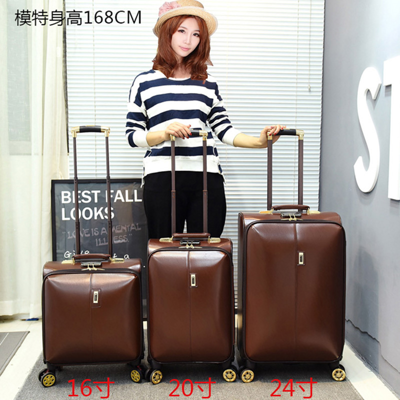 皮箱拉桿箱男24寸16小商務旅行箱子登機密碼箱20寸行李箱女萬向輪