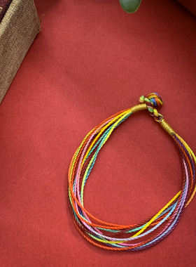 端午节五彩绳情侣手链编织手绳