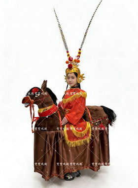 布马舞道具整套头饰2026闽南民俗舞迎神骑马服白龙马潮汕布马舞