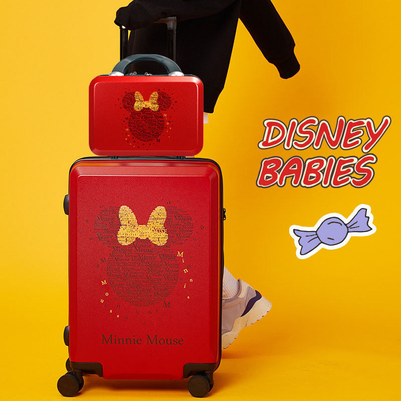迪士尼女网红ins子母箱24旅行箱子 途威箱包旅行箱